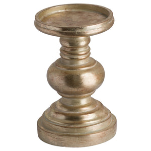 Antique Brass Effect Squat Candle Holder | Harvey Bruce Blinds, Shutters & Interiors 