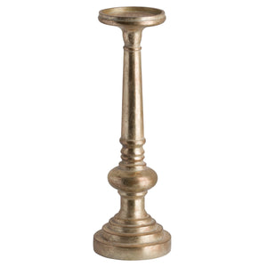 Antique Brass Effect Tall Candle Holder | Harvey Bruce Blinds, Shutters & Interiors 