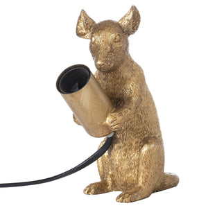 Milton The Mouse Gold Table Lamp | Harvey Bruce Blinds, Shutters & Interiors 