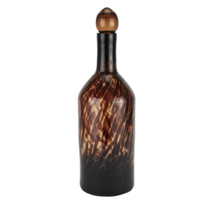 Amber Dapple Tall Bottle With Stopper | Harvey Bruce Blinds, Shutters & Interiors 