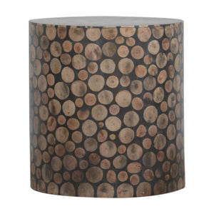 Tree Trunk Style Footstool | Harvey Bruce Blinds, Shutters & Interiors 