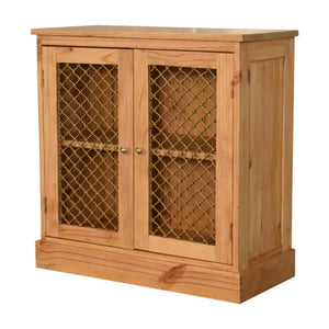 Caged Pine Cabinet | Harvey Bruce Blinds, Shutters & Interiors 