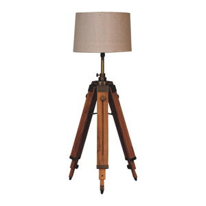 Wooden Tripod Lamp | Harvey Bruce Blinds, Shutters & Interiors 