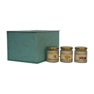 Candle Gift Set of 3 (White Tea & Sage, Jasmine & Lime, Grapefuit & Mangosteen) | Harvey Bruce Blinds, Shutters & Interiors 