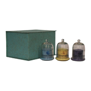 Bell Jar Candle Set of 3 (Ocean Breeze, Citronella, Lavender) | Harvey Bruce Blinds, Shutters & Interiors 
