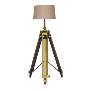 Brass Plated Floor Lamp | Harvey Bruce Blinds, Shutters & Interiors 