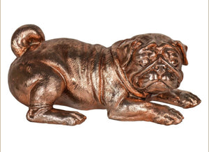 Bronze Finish Pug Figurine | Harvey Bruce Blinds, Shutters & Interiors 
