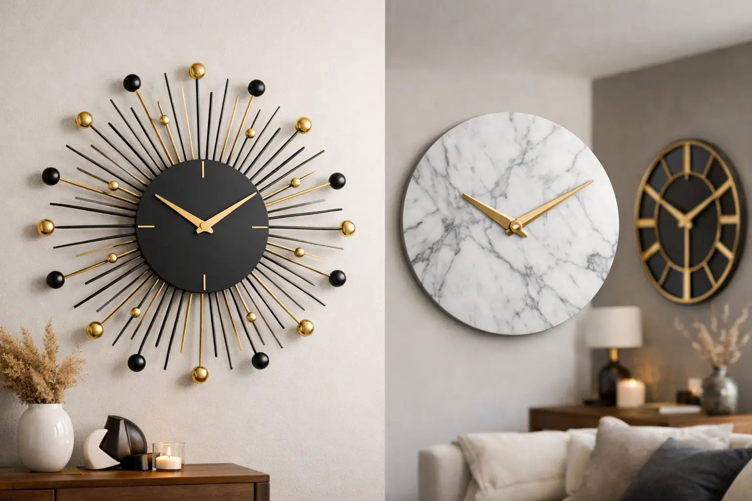 Shutter Clocks Decorative Wall Clocks That Elevate a Room - Harvey Bruce Blinds ...