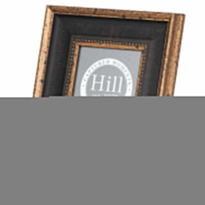 Black And Antique Gold Beaded 5X7 Photo Frame