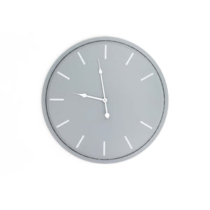 Karlsson wall clock in gray with minimalist design and white hour markers for modern home decor