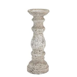 Stone Ceramic Column Candle Holder