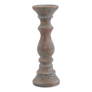 Siena Brown  Column Candle Holder