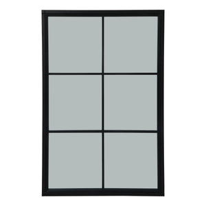 Black Wood XL Window Mirror