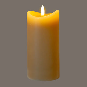 Luxe Collection Natural Glow 2.75x6 Taupe Melted LED Candle
