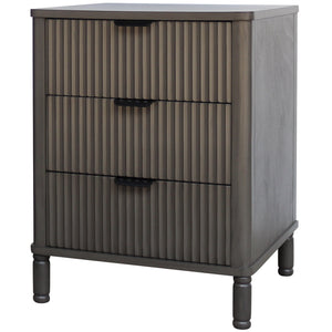 Reed Collection 3 Drawer Bedside Table