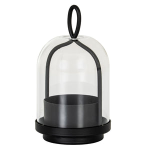 Nyx Large Candle Holder With Glass Cloche