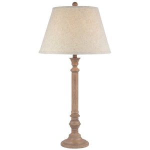 Solenne Table Lamp With Edged Linen Shade