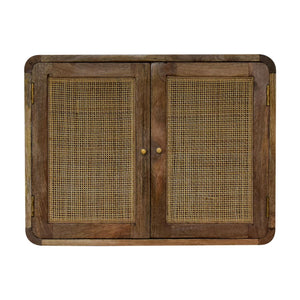 Floating  Knit Grey Wash Cabinet