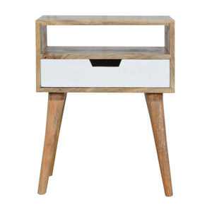 White Painted Drawer Bedside Table