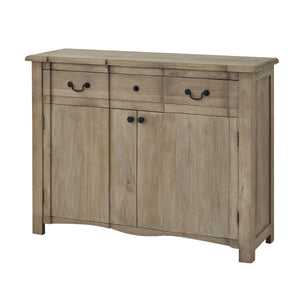 Copgrove Collection sideboard in light wood finish featuring two drawers and two doors for storage