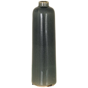Harvey Bruce Garda grey glazed vase with a sleek, modern design perfect for home decor