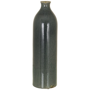 Harvey Bruce grey glazed ceramic vase with a sleek, modern design for home decor
