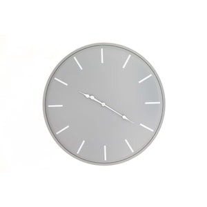 Karlsson large wall clock in minimalistic gray design with white hour markers