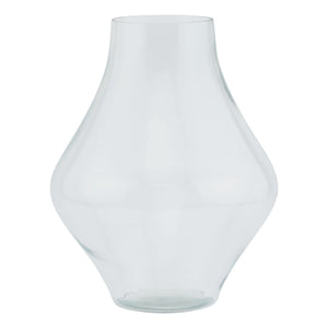Elegant modern glass bouquet vase with a unique shape for displaying flowers beautifully