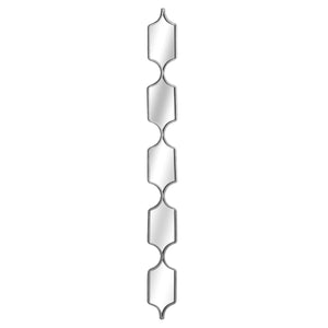 Harvey Bruce silver decorative hanging mirror with a unique elongated design for elegant wall decor