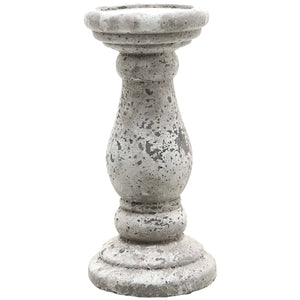Harvey Bruce small stone ceramic candle holder with a textured finish for elegant home decor