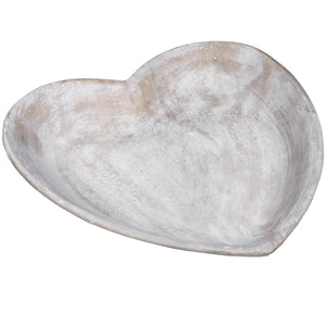 Harvey Bruce stone heart dish crafted from natural materials for decorative and functional use