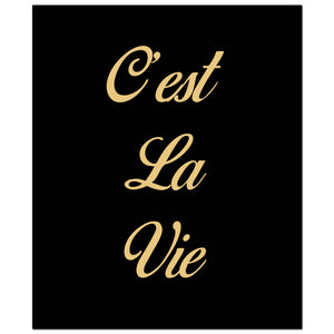 Cest La Vie Gold Foil Plaque | Harvey Bruce Blinds, Shutters & Interiors 