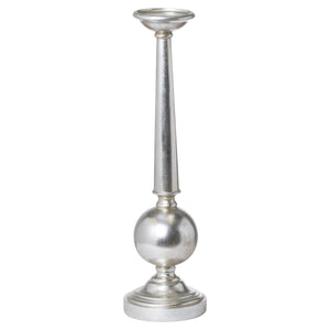 Antique Silver Large Column Candle Stand | Harvey Bruce Blinds, Shutters & Interiors 
