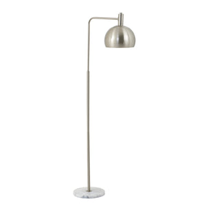 Marble And Silver Industrial Adjustable Floor Lamp | Harvey Bruce Blinds, Shutters & Interiors 