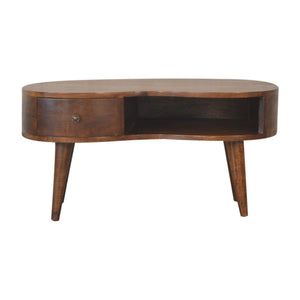 Chestnut Wave Coffee Table | Harvey Bruce Blinds, Shutters & Interiors 
