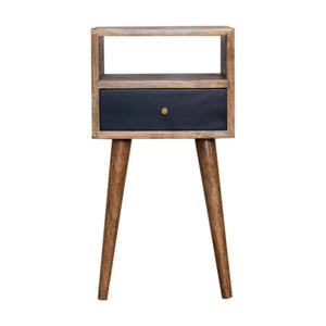 Mini Navy Blue Hand Painted Bedside | Harvey Bruce Blinds, Shutters & Interiors 