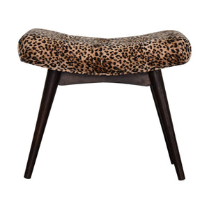 Leopard Print Curved Bench | Harvey Bruce Blinds, Shutters & Interiors 