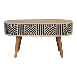 Edessa Bone Inlay Coffee Table | Harvey Bruce Blinds, Shutters & Interiors 