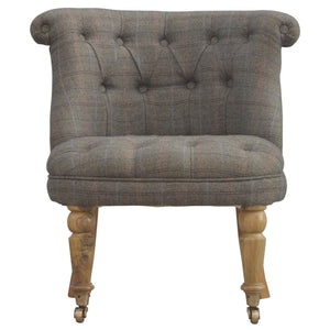 Small Multi Tweed Accent Chair | Harvey Bruce Blinds, Shutters & Interiors 
