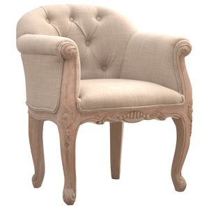 French Style Deep Button Chair | Harvey Bruce Blinds, Shutters & Interiors 