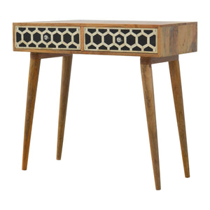 Bone Inlay Console Table | Harvey Bruce Blinds, Shutters & Interiors 