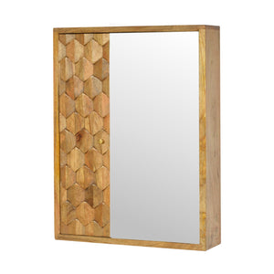 Pineapple Carved Sliding Wall Mirror Cabinet | Harvey Bruce Blinds, Shutters & Interiors 